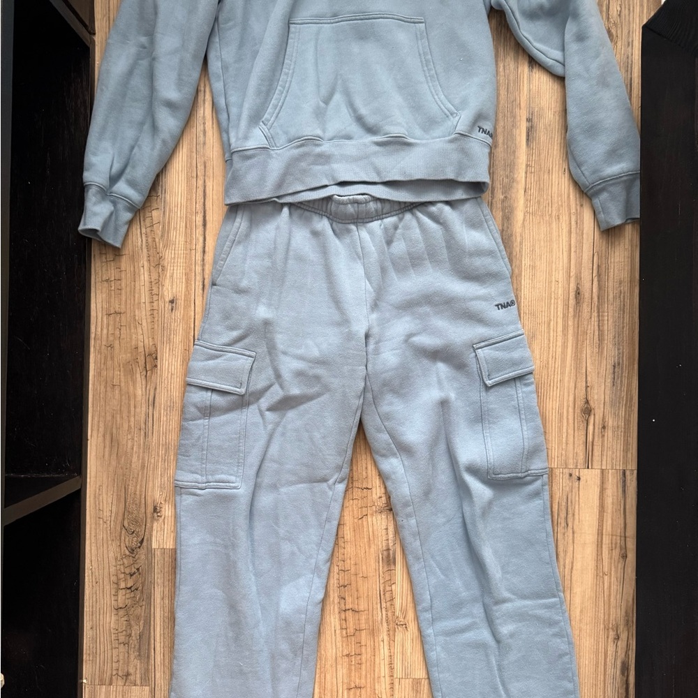 Aritzia TNA Blue Jogger Set